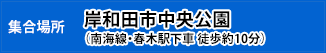 集合場所：岸和田市中央公園