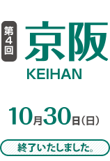 第4回 京阪 10月30日(日)